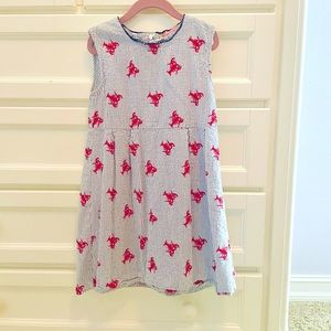 Sophie and Sam seersucker lobster print dress